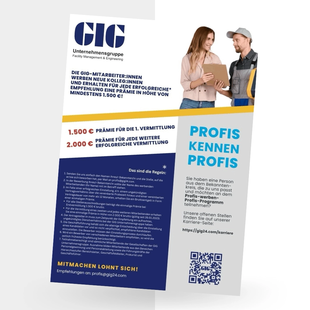 Posteransicht von GIG Unternehmensgruppe